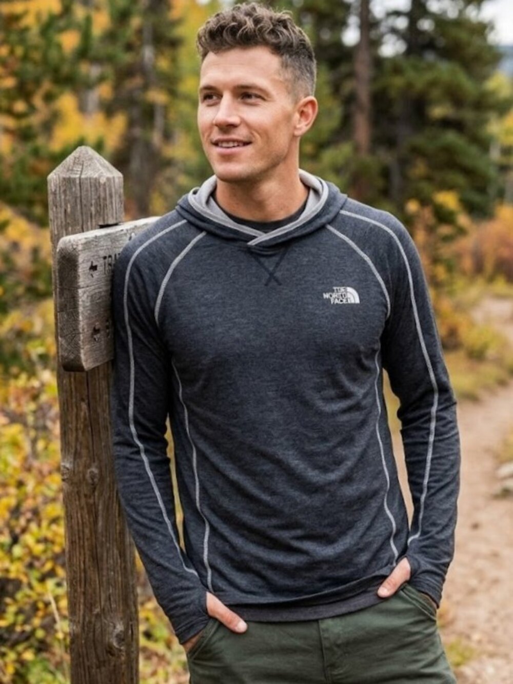 The North Face FlashDry XD Mountain Athlete Hoodie Mens Large Lightweight
